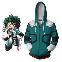 Disfraz de Izuku Midoriya de My Hero Academia para hombres y mujeres, sudadera con Boku no Hero Academia, Anime, cosplay, Halloween 2024 - compra barato