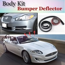 Bumper Lip Deflector Lips For Jaguar XK / XKR / XK8 Front Spoiler Skirt For TopGear Friends To Car Tuning / Body Kit / Strip 2024 - buy cheap