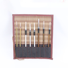 Painting Brush Holder Bamboo Rolling Bag Calligraphy Pen Case Curtain Pack For Art Supplies 2024 - buy cheap
