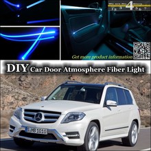 Для Mercedes Benz MB GLK 2008 ~ 2015 Настройка интерьера окружающего света атмосфера волоконно-оптический ленсветильник s панель освещения двери 2024 - купить недорого