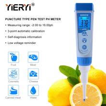 yieryi pH5S ph Meter range: -2.00~16.00 pH value waterproof pen type digital food pH Tester for cheese and fruit 2024 - buy cheap