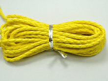 16.4 Feets Yellow Braided  Leatherette Jewelry Cord 4mm 2024 - buy cheap