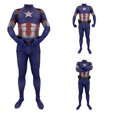 3D printing Captain America Cosplay Costume 3D Printing Spandex Lycra Zentai Bodysuit Suit Jumpsuits  man costumes 2024 - buy cheap