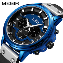 Relogio Masculino MEGIR спортивные водонепроницаемые мужские часы Топ бренд Роскошные Кварцевые наручные часы Erkek Kol Saati 2024 - купить недорого
