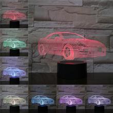 VCity-Luminaria de noche para niños, iluminación de coche elegante, lámpara 3D con Flash, decoración de dormitorio, regalos, juguete, RGB, cambio de modo, 2019 2024 - compra barato