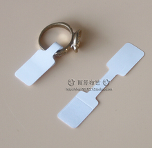 Free Shipping,Wholesale,Rectangle Shape White color Finger rings Paper Sticker Price Tags size tags,Jewelry Accessary 1000pcs 2024 - buy cheap