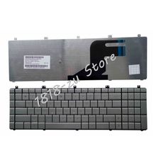 Новая Серебристая клавиатура YALUZU с американской раскладкой для ноутбука Asus серии N55 N55SL N55SF N55SF, английская, серебристая 2024 - купить недорого