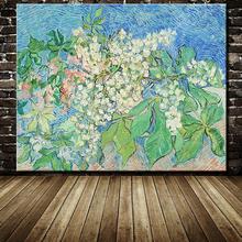 Blooming Chestnut Tree Of Vincent Van Gogh Paintings Handmade Copy Flower Oil Painting On Canvas For Living Room Home Decoration 2024 - buy cheap