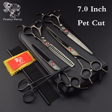 7 Inch Pet Grooming Scissors Professional Set Straight Cut Thinning Teddy Dog Scissors 4 Pieces Japan 2024 - buy cheap