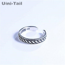 Uini-Tail hot new products on the shelves fashion 925 sterling silver Thai silver jewelry open ring female exquisite personality 2024 - buy cheap