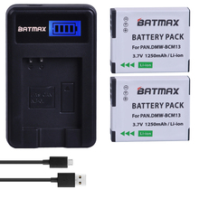 2Pc DMW-BCM13E DMW-BCM13 BCM13 Battery + LCD Charger for Panasonic Lumix ZS40 / TZ60, ZS45 / TZ57, ZS50 / TZ70, ZS27 / TZ37,TZ41 2024 - buy cheap
