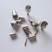 Mini plug macho uhf para rg58, conector reto de cabo rf para rg58 lmr195 rg142, 10 peças 2024 - compre barato