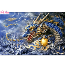 Full Square Resin  China Dragon  DIY Diamond Painting  Embroidery  handmade Cross Stitch Rhinestone Mosaic Painting Home Gift 2024 - buy cheap