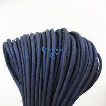 5M/Lot Jewelry Making Finding 3mm Navy Blue Jewelry Cord PU Fiber Leather Round Rope Strip DIY Bracelet Necklace Choker Craft 2024 - buy cheap