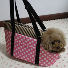 Portable Leopard Polka Dots Pet Dog Cat Travel Carrier Carry Bag High Quality Breathable Puppy Dog Handbag Outdoor Carrier Bag 2024 - buy cheap