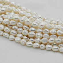 Baroque Cultured Freshwater Pearl Beads,Elegant, natural, white, 10mm, Hole:Approx 0.8mm, Sold Per Approx 15 Inch Strand 2024 - buy cheap