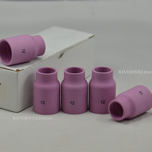 5PCS TIG Alumina Nozzle Gas Lens Shield Cup 53N87 12# Fit TIG Welding Torch Consumables PTA DB SR WP17 18 26 Series 2024 - buy cheap