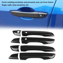 4 Uds. Fibra de carbono ABS coche exterior manija marco cubierta Protector para Honda Civic 10 2016-2017 estilo de coche 2024 - compra barato