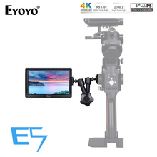 Eyoyo E5 5 дюймов 1920x1080 поле ips видео монитор DSLR накамерный 4K монитор HDMI IN OUT для Gimbals Стабилизатор камеры монитор 2024 - купить недорого