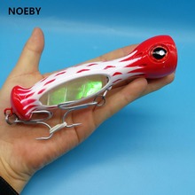NOEBY-señuelo de pesca Popper, cebo duro en 6 colores, 50g/13CM, ojos 3D, aparejos de pesca artificiales 2024 - compra barato