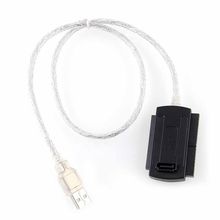USB 2.0 to Serial ATA SATA/IDE HDD SSD Adapter Converter Cable For Universal 2.5 Inch 3.5 Inch Hard Drive Disk 2024 - купить недорого