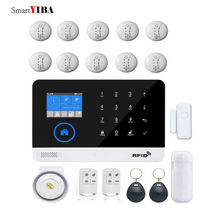 Smartyiba wifi gsm sistema de alarme toque teclado gsm sim rfid alarme segurança em casa sem fio 433mhz infravermelho pir kits de alarme fumaça 2024 - compre barato