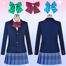 Disfraz de unicornio Love Live, vestido de fiesta de Halloween, Anime japonés Lovelive, uniforme escolar para estudiantes, Blazer + falda + pajarita 2024 - compra barato