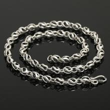 6mm Thick 925 Sterling Silver men's Classic Hollow Link Chain Necklace 2024 - buy cheap