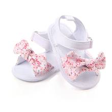 Summer Sweet Baby Shoes Girl Princess Big Bow Floral First Walkers Soft Soles Anti-Slip Baby Cots Bebe Shoes 2024 - buy cheap