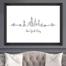 Abstract City London NY Line Drawing Nordic Posters Prints Modern Canvas Painting Wall Minimalist Picture For Bedroom Home Decor 2024 - buy cheap