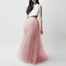 Modest Cheap Long Tulle Skirts For Pretty Lady Floor Length Tutu Skirt Zipper Style High End Women Maxi Skirt Custom Made 2024 - buy cheap