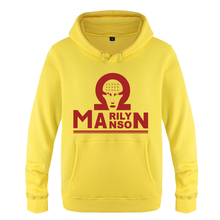 Sudadera con capucha para hombre, ropa deportiva masculina con estampado de música de Rap de Marilyn Manson Rock, 2018 2024 - compra barato