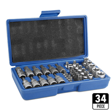 Professional 34PCS Pressure Batch Sleeve Group Sets SleeveHead Machine Motor Repairing Tool Socket Set Wrench Female Torx Male 2024 - buy cheap