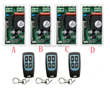 Interruptor sem fio 1 canais 10a, "mais simples fiação novo 220v 1ch 10a controle remoto sistema 4 * receptor e 3 * transmissor aplicativo porta de garagem