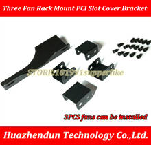DEBROGLIE 1 Set  Three  Fan Rack Mount PCI Slot Cover Bracket Video Card Cooling for 120-140mm 2024 - buy cheap