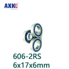 Axk Free Shipping 606-2rs 606 Hybrid Ceramic Deep Groove Ball Bearing 6x17x6mm 2024 - buy cheap
