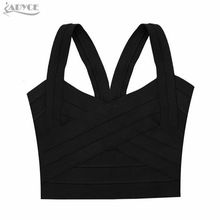 New Brand blusas femininas Rose Red Purple Black Bandage Bustier Top for Women Sexy Tank Tube Top Bodycon Elastic Crop Top 2024 - buy cheap