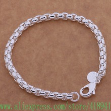 Free shipping silver plated bracelet, silver fashion jewelry Small twisted rope bracelet /dzramqya batajsaa AH094 2024 - buy cheap