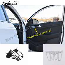 For Hyundai Tucson 2019 2020 Car Styling Cover Detector Stick Trim ABS Chrome Car Door Inner Built Handle Bowl Armrest 4pcs 2024 - buy cheap