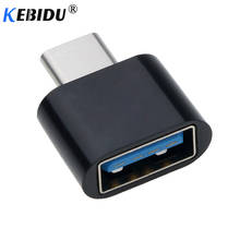Адаптер kebidu Type-C к USB OTG, конвертер USB 3,0, переходник в порт Type-C для зарядки и синхронизации для One plus Xiaomi Huawei 2024 - купить недорого