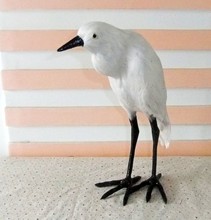 new simulation white Egret toy polyethylene & furs handicraft Egret bird about 25x11x30cm 2196 2024 - buy cheap