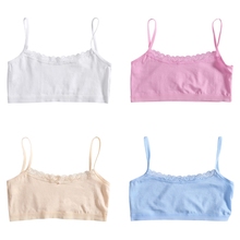 Young Girls Lace Bra Puberty Teenage Soft Cotton Underwear Training Bra Clothing 2024 - buy cheap