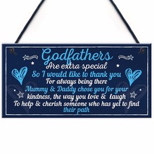 Meijiafei Godfather Signs For Christmas Godparent Christening Dad Grandad Friendship Thank You Signs Hanging Sign 10" X 5" 2024 - buy cheap