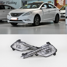 Luz LED intermitente para coche, luces de circulación diurna DRL, 12V, cubierta de luz antiniebla, luz diurna, para Hyundai Sonata 8 2013 2014, 1 par 2024 - compra barato