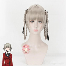 Anime Kakegurui, jugador compulsivo, Momobami Kirari, peluca Cosplay, disfraz de mujer, pelo, pelucas de fiesta de Halloween A945 2024 - compra barato