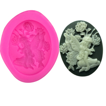 3D силиконовая форма для торта в форме цветка ангела, шоколадные кондитерские конфеты, глина для декорации, инструменты F0228 2024 - купить недорого
