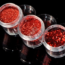 1 Bottle Hot Red Sparkle Small Nail Glitter Powder UV Nail DIY Shimmer Sequins Sheets Tips Nail Art Decorations Tool 2024 - buy cheap