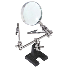 Welding Magnifying Glass with Auxiliary Clip Loupe Desktop Magnifier Third Hand Soldering Repair Tool 2024 - buy cheap