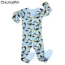Baby Whale Children One Piece Kids Animal Rommper Boys Full Sleeve Pajamas Girls 100% Cotton Pyjamas 2024 - buy cheap