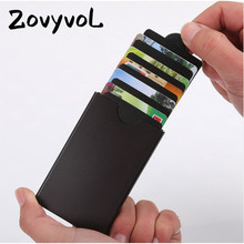 ZOVYVOL 2021 MEN Aluminum Card Storage Box Stacked Card Package Card Sets Creativity Business Anti-theft ID Credit Card Holder 2024 - buy cheap